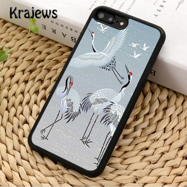 Чехол для телефона с изображением Красноголового журавля для iPhone 17 Air 16 15 14 plus 12 13 pro max coque Shell Fundas
