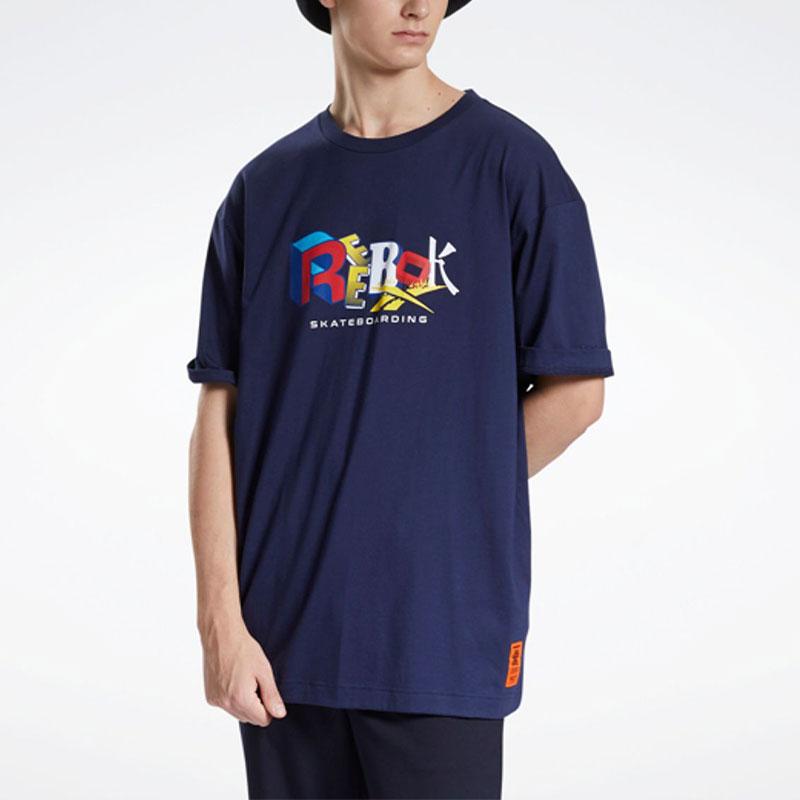 Reebok Футболка Cl X Bep Унисекс Синяя GT4620