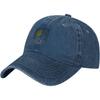 Palau Flag Washed Denim Baseball Cap Adjustable Casual Breathable Outdoor Golf Hat