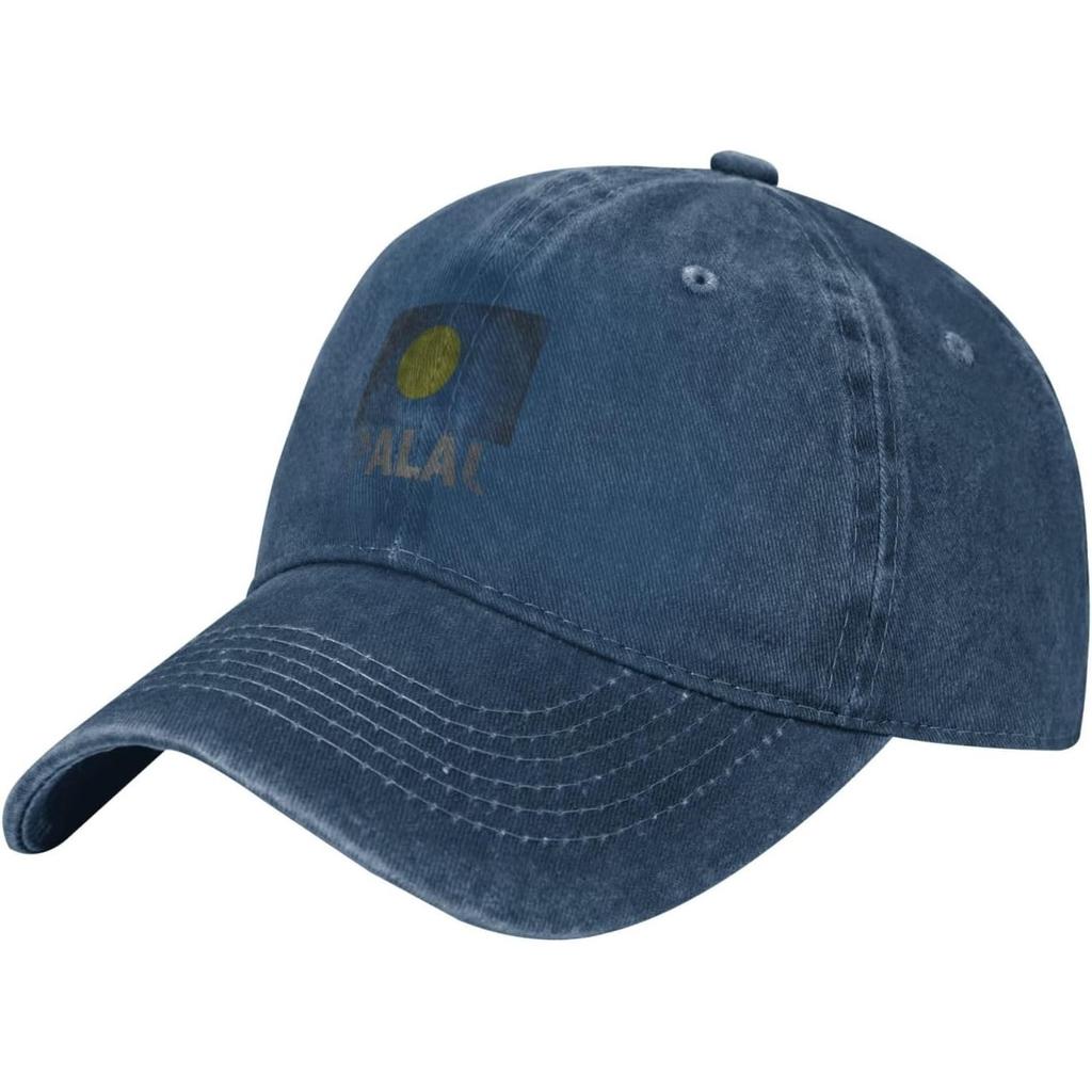 Palau Flag Washed Denim Baseball Cap Adjustable Casual Breathable Outdoor Golf Hat