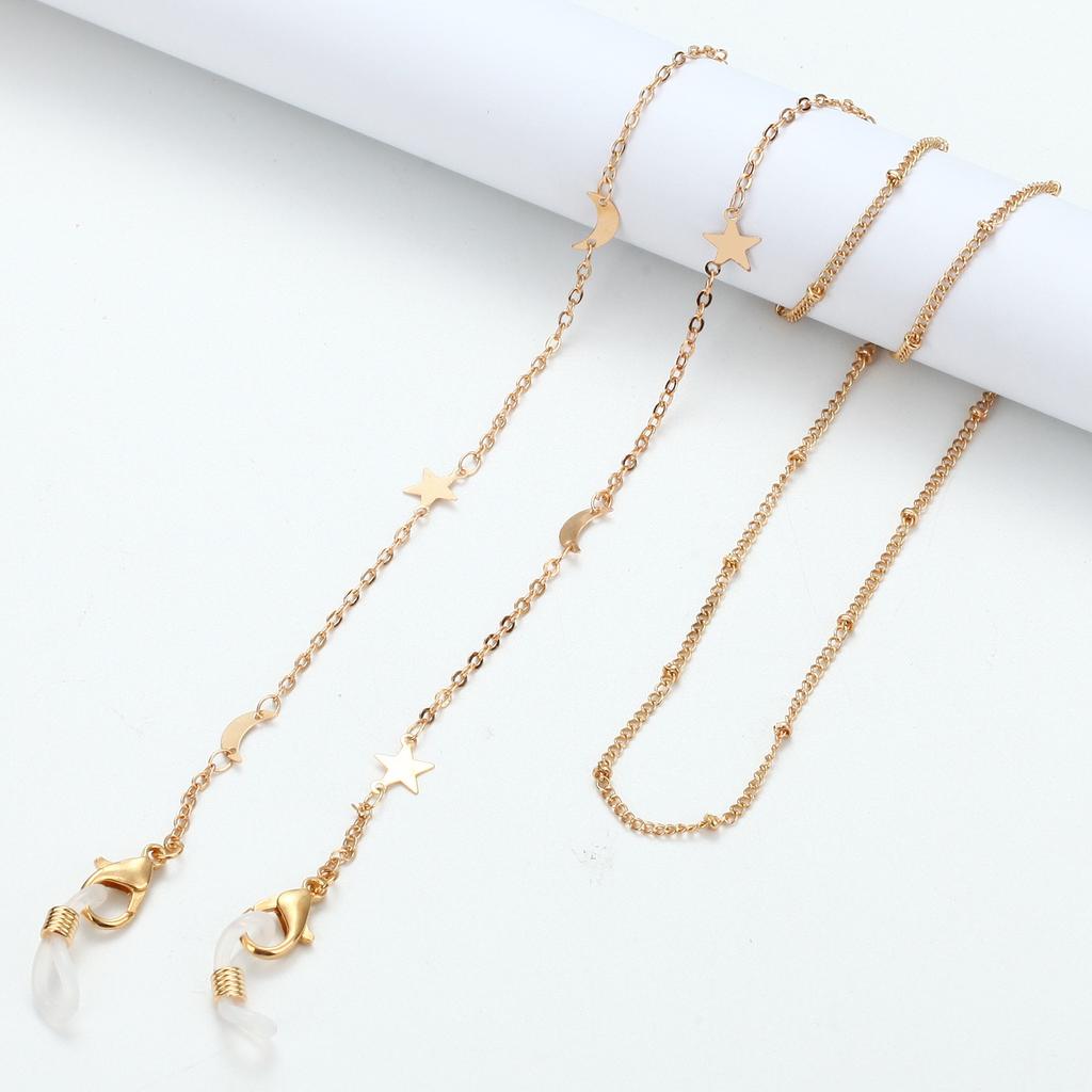 Fashion Pearl Mask Chains Eyeglasses Chain for Women Metal Sunglasses Lanyards Eyewear Chain Holder Neck Strap