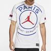 Jordan SS20 Paris Saint-Germain Logo Tee Men Tops White BQ8385-100