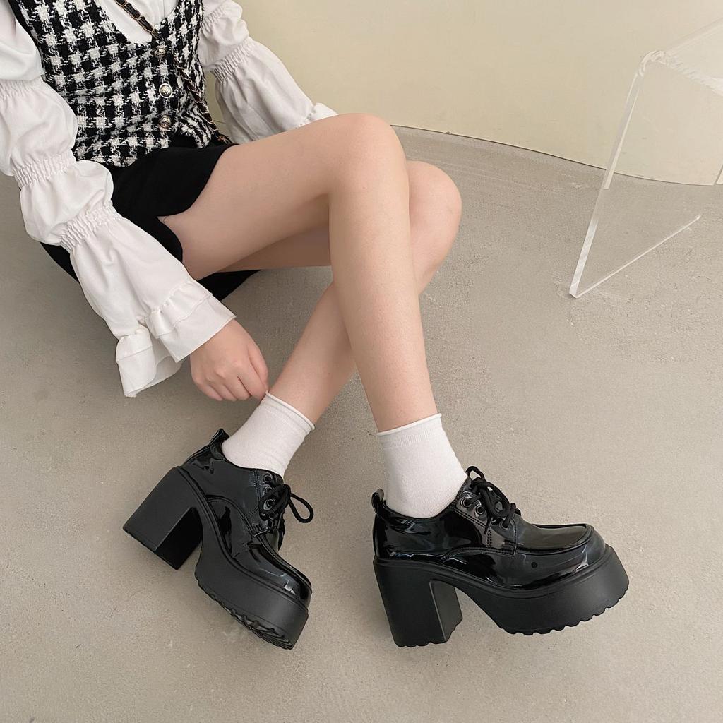 Туфли на платформе, каблуки, женские туфли на плоской платформе, весна.