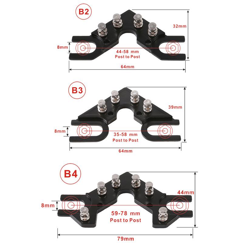 B2/B3/B4 Guitar Lock String Tuner Chrome Guitar Locking Tuning Key Peg Guitar Accessory Guitar String Butler for Electric Guitar