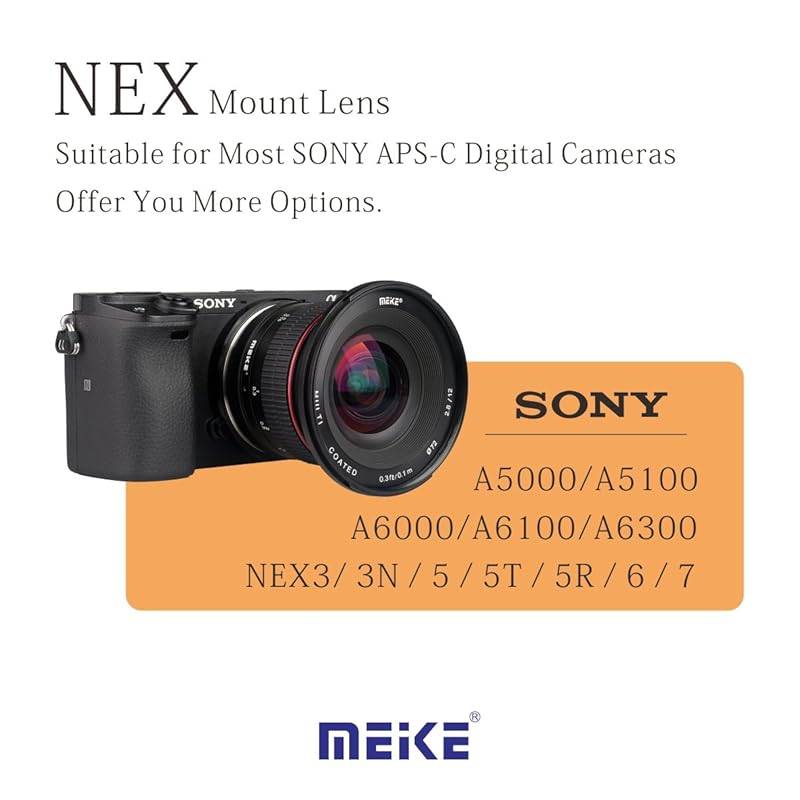 [] Meike interchangeable lenses wide angle lens MK 12mm F2.8 SONY For E-mount Comes with Japanese instruction manual 19950001
