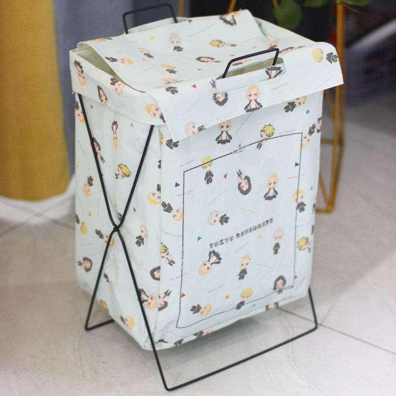 Складная водонепроницаемая корзина для грязной одежды с железной рамой, большая корзина для белья