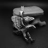 Titanium Steel Eagle Pendant Necklace - Retro Distressed Men's Accessory