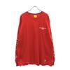 FR2 Print Pattern Long Sleeve T-shirt L Red Long Sleeve T-shirt ULTRAMAN Men's Used