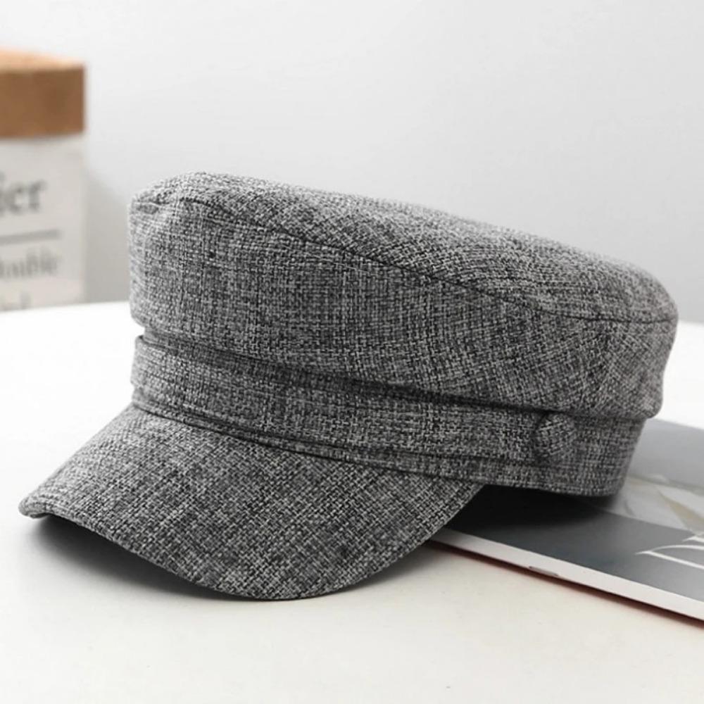 Breathable Sailor Hats Adjustable Flat Top Captain Cap Fashion Women Beret Caps Spring Autumn