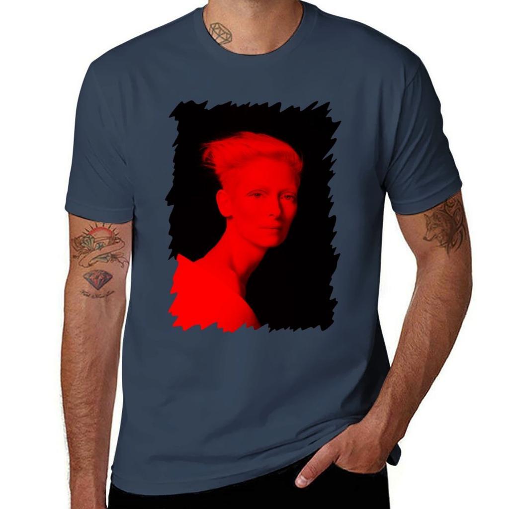 Tilda Swinton Celebrity Tshirt Quick Dry Outdoor Sports Tshirt