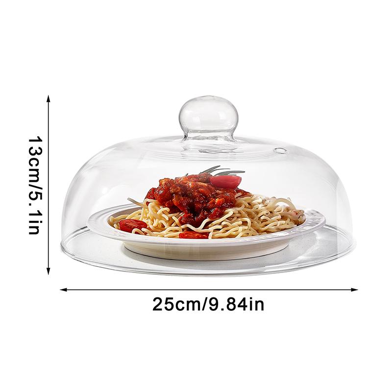 Крышка от брызг для микроволновой печи из боросиликатного стекла для продуктов, высокая, не содержащая БФА, нетоксичная, без пластика
