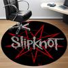 1 шт. Круглый коврик с логотипом группы Slipknot для офиса, Нескользящий, Мягкий и прочный офисный коврик для декора интерьера, Идеально подходит для офиса yy250915077