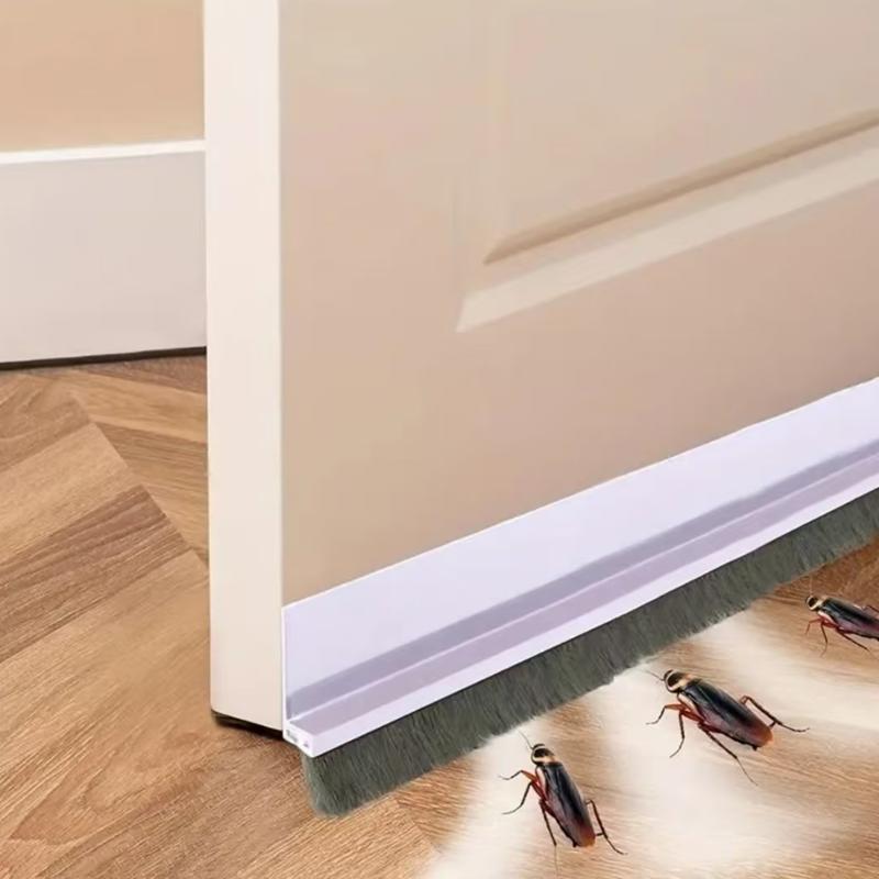1pc 100CM Brush Seal Strip Door Bottom Seal Strip Insectproof Soundproof Door Bottom Seal Strip Door Stop Self-adhesive Strip Mass Air Flow 3