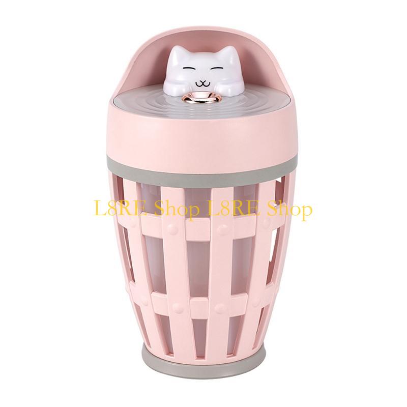 L8RE Portable 260ml Electric Air Humidifier Aroma Oil Diffuser USB Cool Mist Sprayer with Colorful Night Light for Home Car