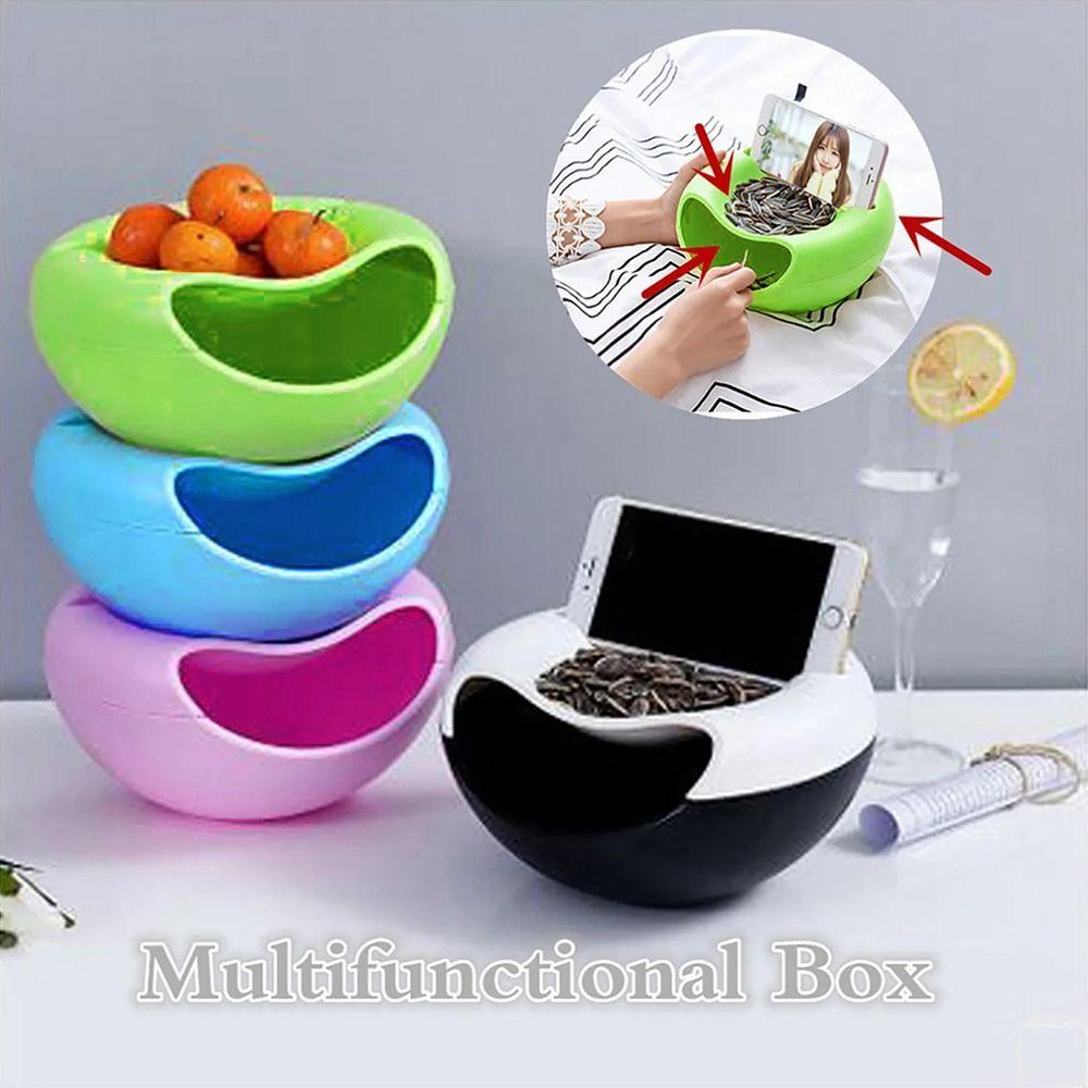 Multifunction Snack Bowl Plastic Dry Storage Box Gifts Sunflower Seeds Storage Box