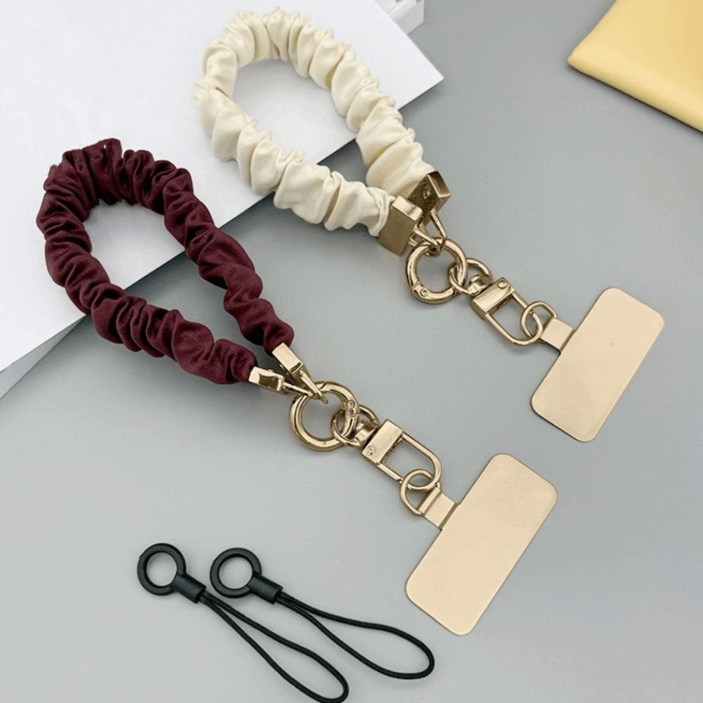 Pleated Design Mobile Phone Strap Pendant Anti Loss Cell Phone Chain Anti-Lost Handheld Mobile Phone Lanyard