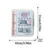 PVC $1000 Money Savings Challenge Binder Button Closure Mini Budget Binder Notebook  Cash Saving