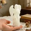 Angel Prayer Ornaments Glow?in?the?Dark Praying Figurine, Luminous Guardian Statue, 3D Printed Religious Gifts Desktop Ornament for Bedroom