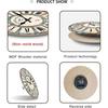 Large Wall Clocks for Living Room Decor 16 Inch Round Decorative Clocks for Walls Non Ticking Wall Clock Battery Operated(No Solid Wood, It is with MD