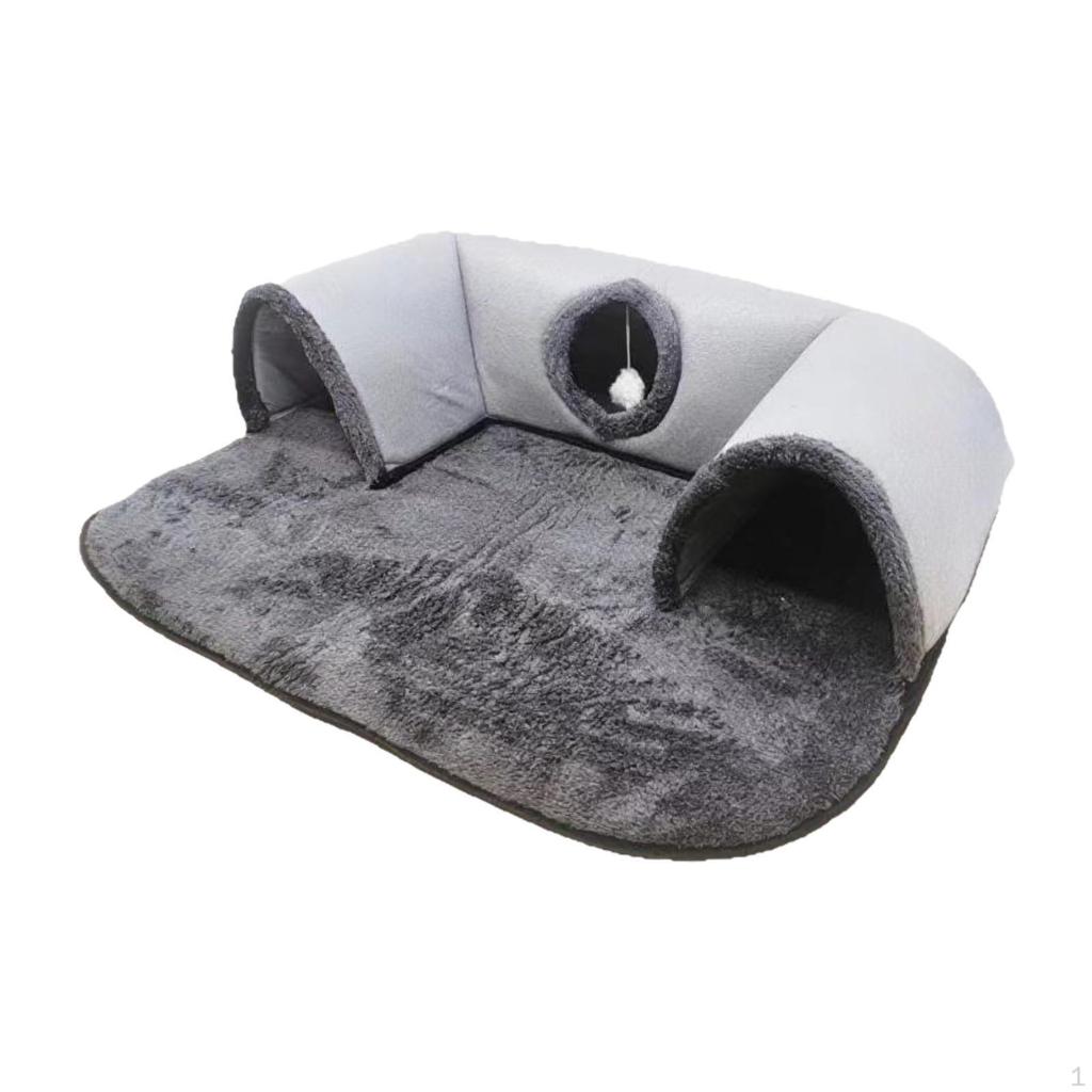 Function Cat Bed with Tunnel And Play Area for Indoor Use By Small Animals