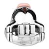 Мужская короткая клетка для пениса CB Lock, замок на член с ремнем, замок целомудрия из нержавеющей стали, секс-игрушка, Femdom BDSM