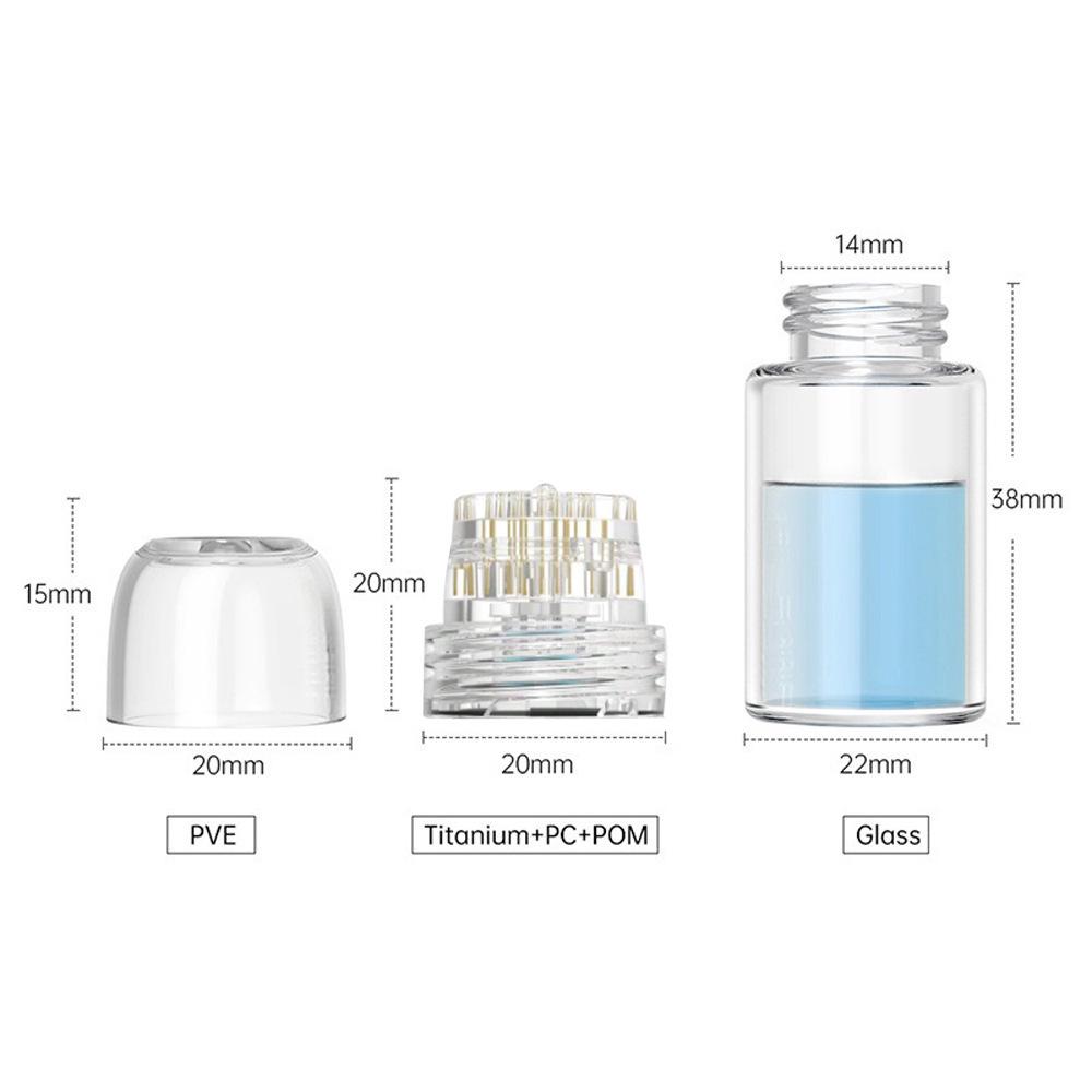 Beauty Gold 20-игольчатый микроигольчатый штамп и водорастворимые иглы - Портативный ручной пресс