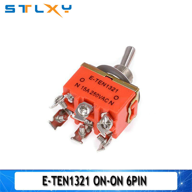 Toggle switch E-TEN1021 1121 1122 1221 1321 1322 15A 250VAC Rocker switch E-TEN1121 E-TEN1221 Black Waterproof Cap