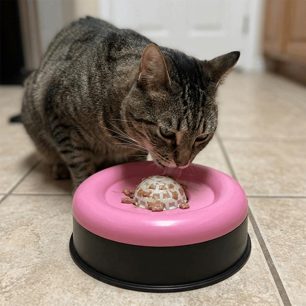 Bite Resistant Pet Liquid Slow Bowls Anti-Choking Cat Yogurt Licking Plate Puppy Training