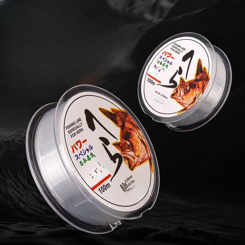 Fishing Line 100 Meters Soft Strong Tensile Nylon Fishing Line Sea Pole Rock Pole Competitive Platform Fishing Main Line Sub-line