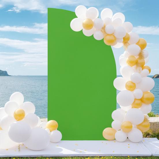 Чехол для арки в виде полумесяца, чехол для свадебного фона, чехол для подставки, эластичная тканевая арка для фона, чехол для 6-футовой арки в виде полумесяца, помолвка, детский душ