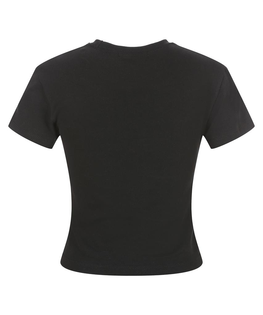 LALAFOX Cherry Hotfix T-Shirt Printed Short Sleeve T-Shirt Black Br2Ch016