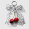 Сладкий кружевной бант, брелок с бисером Y2K, подвеска-шарм для телефона, подвеска для сумки, модные аксессуары для сумок, милый подарок для женщин