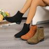 Women Boots Pointed Toe Square Heel Women Shoes Autumn Winter Platform Ankle Boots Women Fashion Outdoor Boots Botas De Mujer