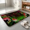 Hazbin Hotel Floor Mat Machine Washable Soft Flannel Area Rug, Non-Slip Absorbent Floor Mat for Living Room Bedroom