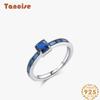 Tancise Classic 925 Sterling Silver  Zircon Ring Ladies Jewelry Wedding Promise Party Gift