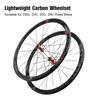 Колесная пара для шоссейного велосипеда, 700C, ультралегкая углеродное волокно, 120 децибел, 40 мм/1,57 дюйма, светоотражающая полоса, V/C тормоз