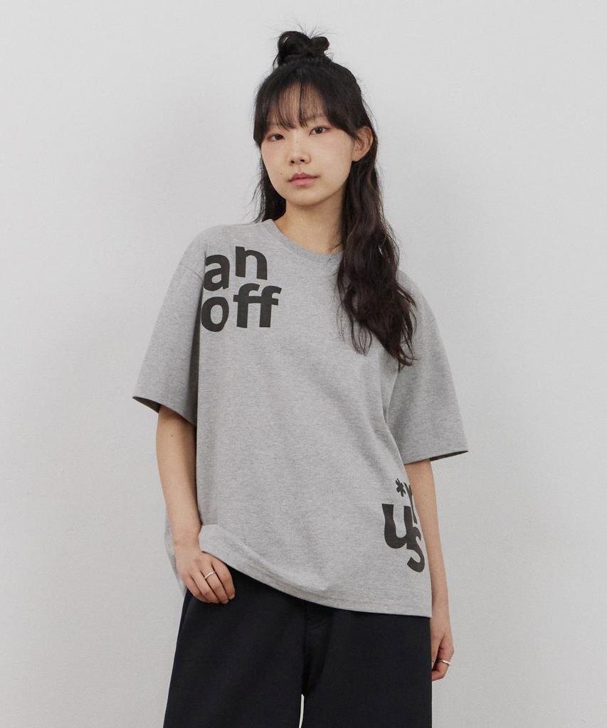 Футболка с надписью URBANSTOFF Shift Letter (меланж)