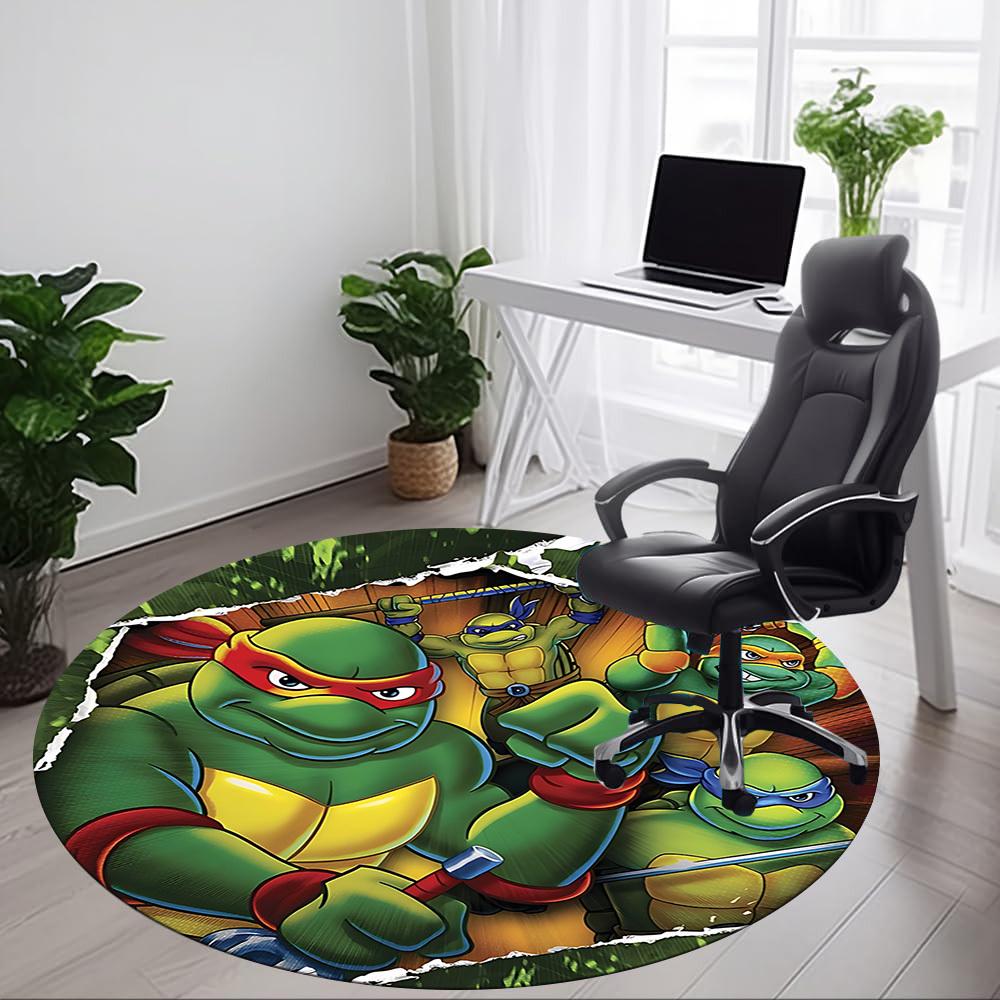 1pc TurtlesChair Carpet for Office, Non-slip, Soft and Durable Office Rug for Interior Decoration, Perfect for Office yy250925184
