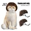Pet Accessories for Parties Bob Wig, Funny Cat Wig with Adjustable Elastic Band, Soft Breathable Hairpiece Mesh, Cute Cosplay Dogs And Cats, Halloween