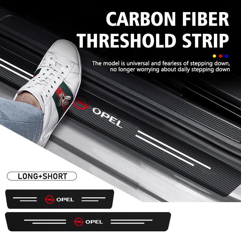 AAAYT1 Car Door Threshold Strip Car Sticker Door Edge Protective Film For Opel Zafira Meriva Mokka Vivaro Vectra Antara Ampera