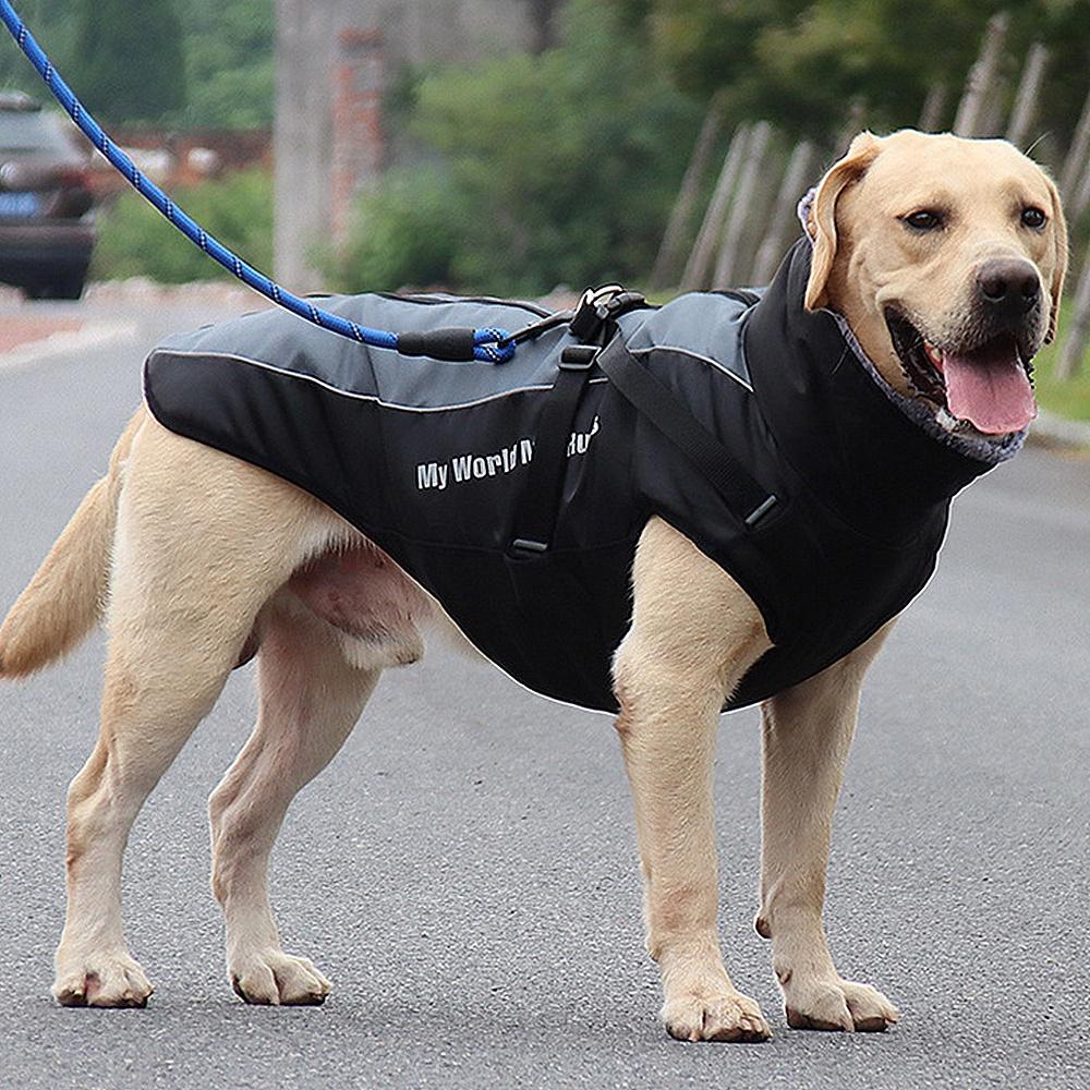 New Winter Dog Warm  Waterproof Clothes Reflective Font Clothes Waterproof Vest Pet Cat Jacket Pet Cotton Clothing For Small Medium Big Dogs XL-6XL