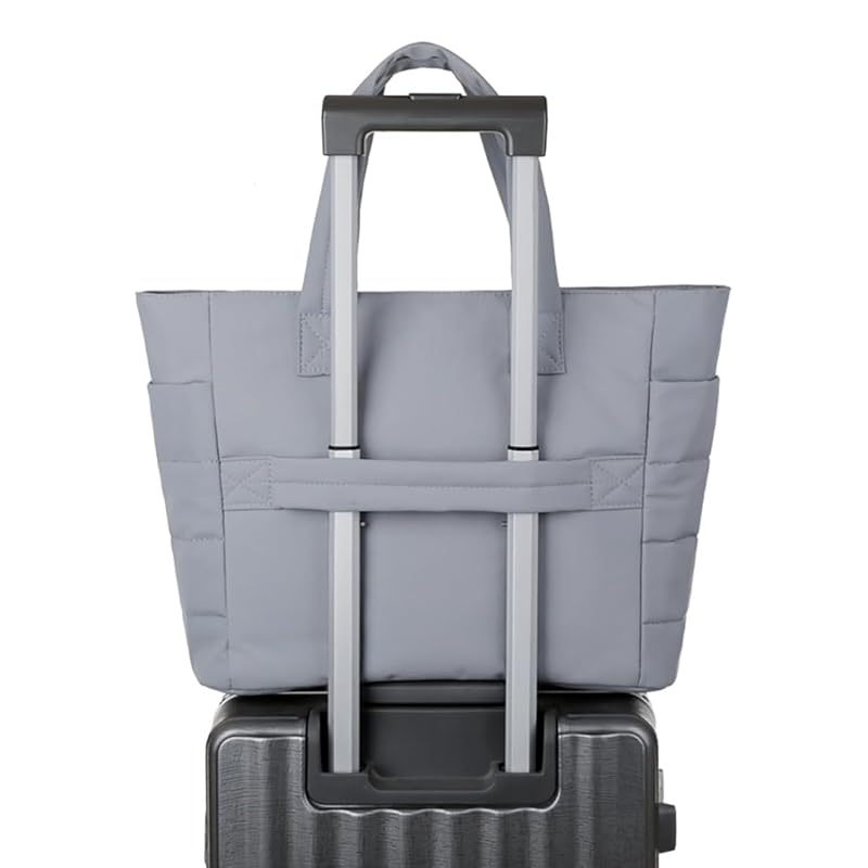 Сумка-тоут CC-MAX женская мужская Двойного использования водоотталкивающий нейлон большая вместимость Пушистое ощущение много карманов Открытие/закрытие на молнии ручная кладь CC2428