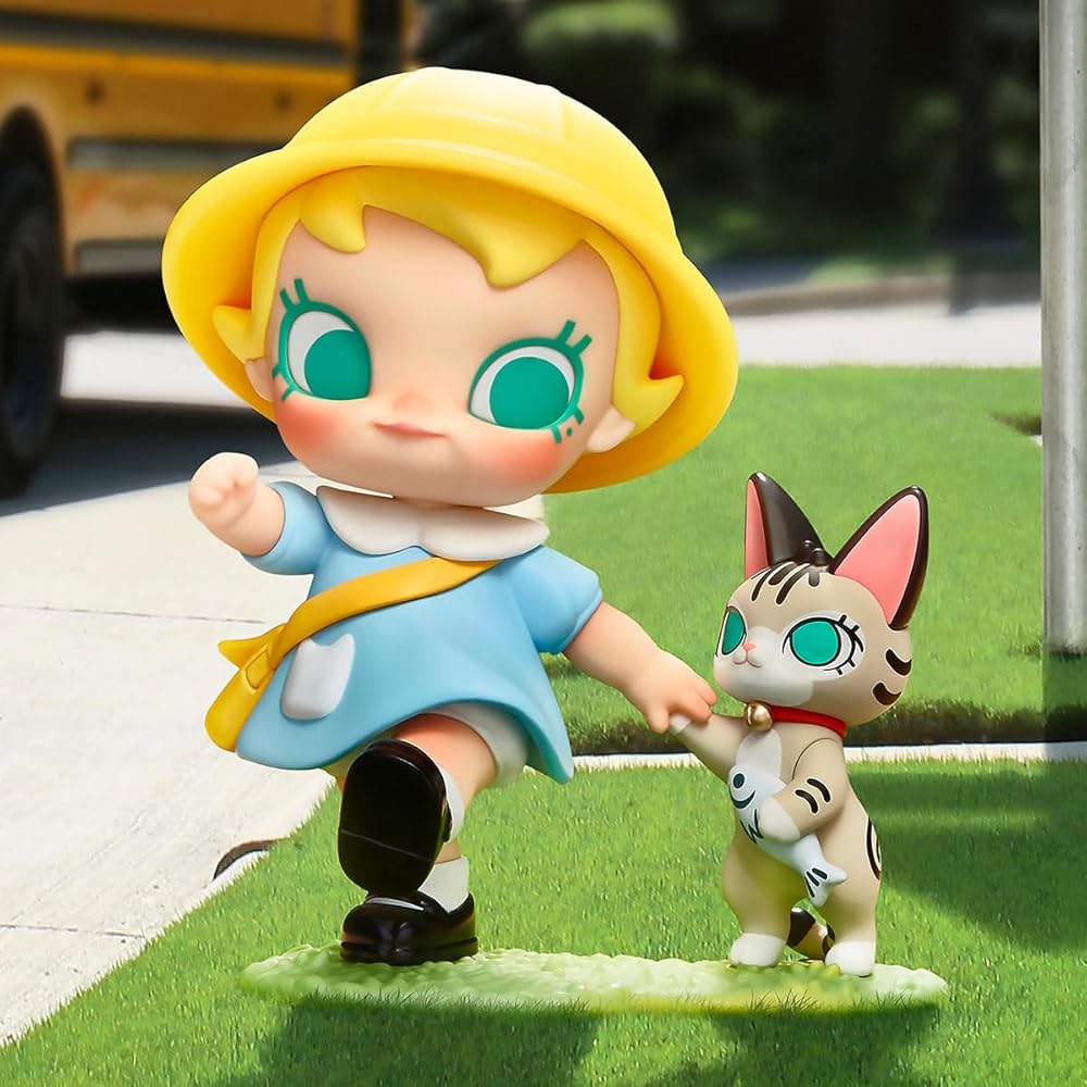 POP MART Серия Baby Molly & Baby Tabby, 3 Фигурки в Слепых Коробках, ПВХ Игрушка, Коллекционные