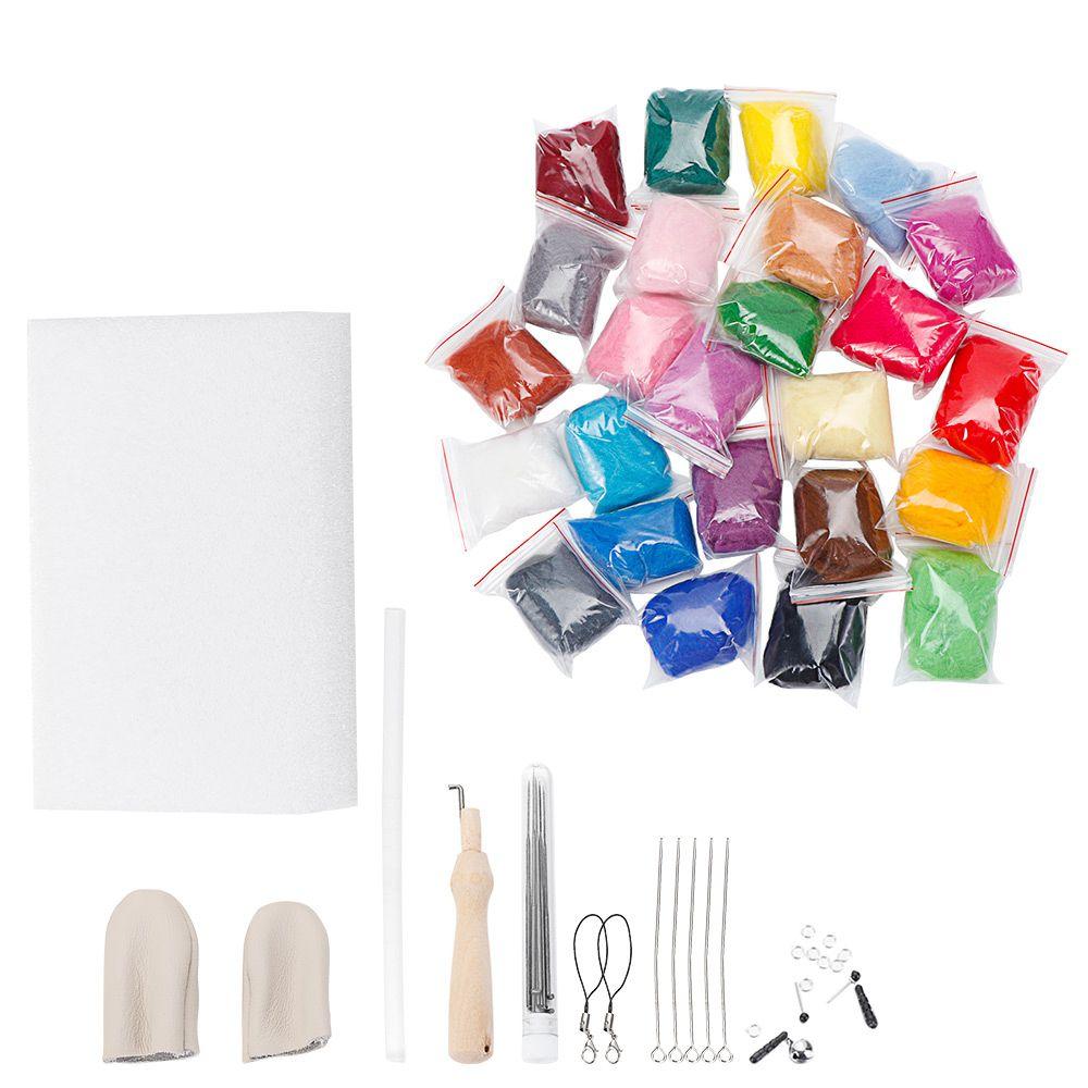 Набор для рукоделия из пеноматериала Стартовый набор инструментов Игла для валяния Набор для валяния Шерстяная пряжа Набор инструментов для шитья