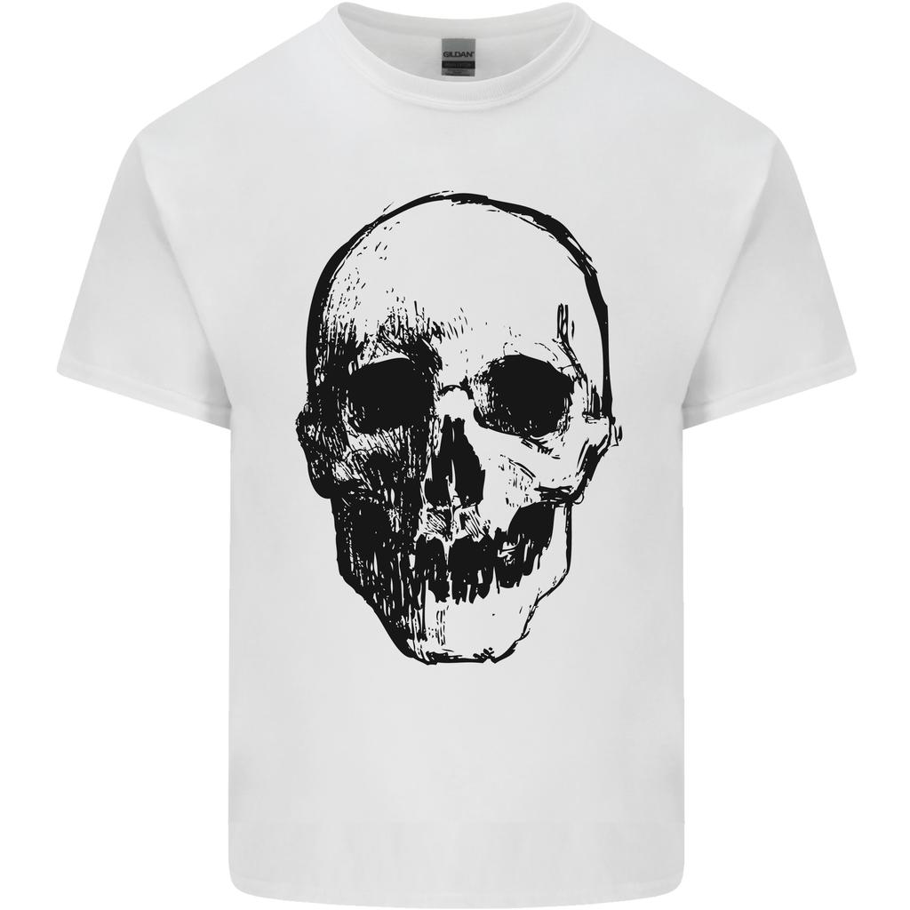 HuUnisex Skull Unisexs Light Cotton TShirt