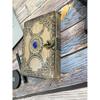 Triple Moon Goddess Grimoire Journal Spell Book Embossed Journal Rustic Pages Size 7x5 Brass C Clasp Lock with 240 Paper Gifts for Him
