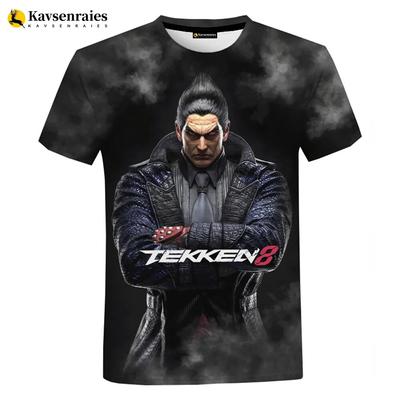 Футболка с 3D принтом Game Tekken 8, мужская и женская модная повседневная уличная футболка, летняя одежда оверсайз для мальчиков и девочек, топы