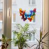 Fun-JD080 Colorful Painted Butterfly Glass Window Beautification and Decoration Electrostatic Uv Window Stickers Without Adhesive