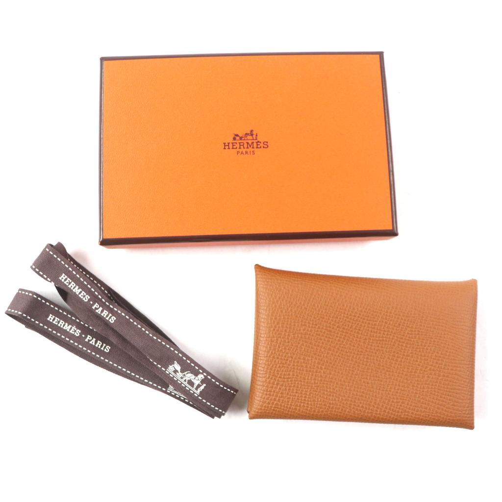 Excellent HERMES Coin case Calvi Card Case Epsom mens Used
