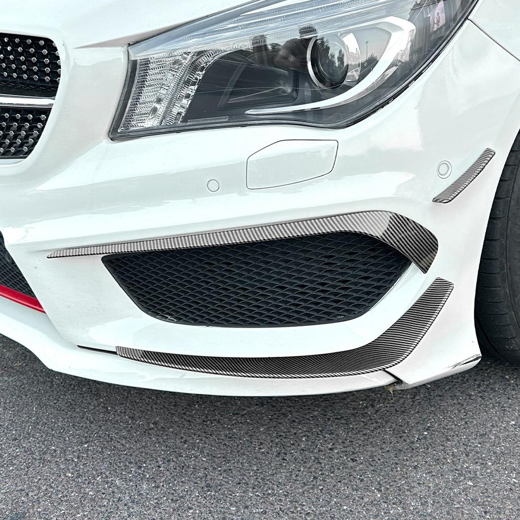 For Mercedes Benz CLA Class C117 AMG Line 2013-2015 Car Front Bumper Splitter Side Spoiler Air Vent Wind Knife Body Kits